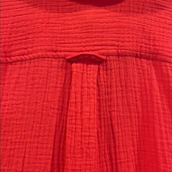 NWT J.Crew Double Gauze Button Up Shirt Coral Size 2 Lightweight Cotton - Picture 5 of 9